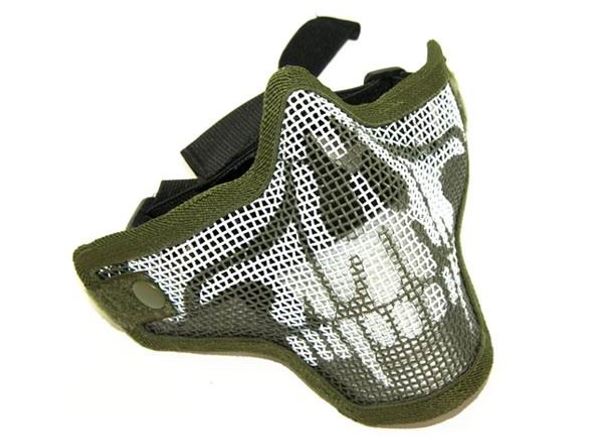 Steel Half Face Mask (OD Skull)