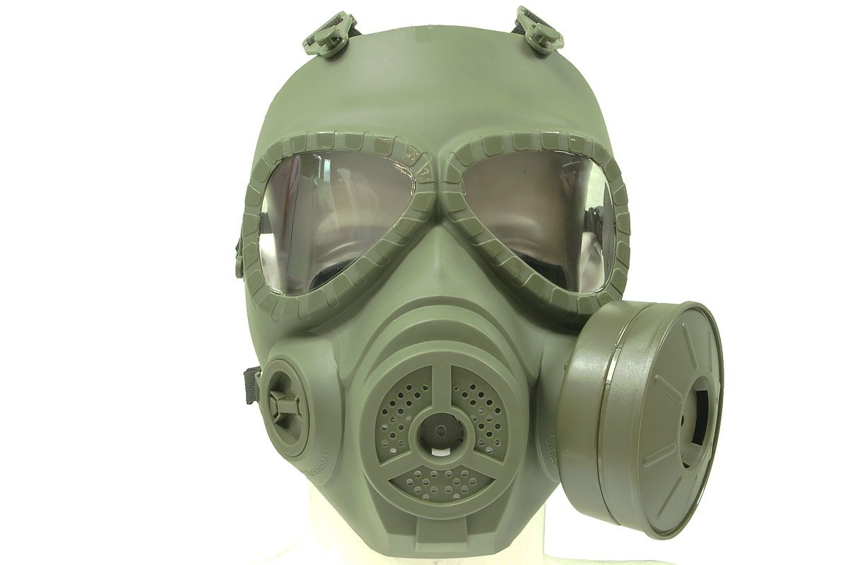 M04 Dummy Gas Mask w/ Ventilatiing Fan (OD)