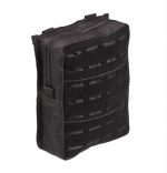 BLACK LASER CUT BELT POUCH LARGE