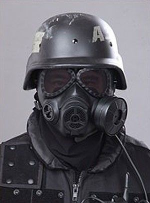 M04 Dummy Gas Mask w/ Ventilatiing Fan (Black)