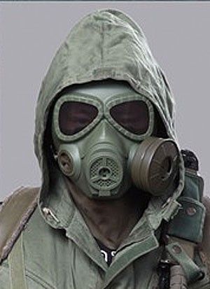 M04 Dummy Gas Mask w/ Ventilatiing Fan (OD)