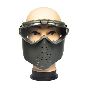 28_green.jpg Full Face Goggle with Electric Fan -OD - Image 1