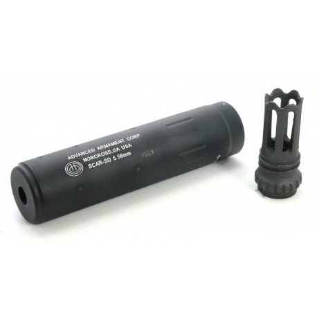 MK16 SCAR QD SILENCER TYPE WITH FLASH HIDER