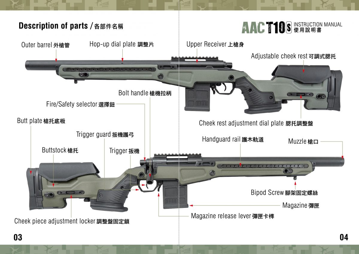 AAC T10S Bolt Action Sniper Rifle RG - Image 2