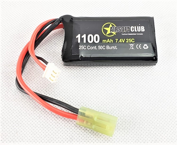 1100mah 7.4V Lipo Battery for PEQ