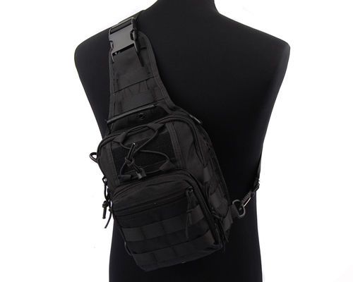 Military Molle Tactical Sling Bag- Black Military Molle Tactical Sling Bag- Black