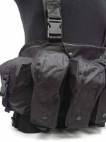 Tactical Magazine Chest Rig Carry Vest Black (600D)