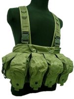 Tactical Magazine Chest Rig Carry Vest OD (600D)