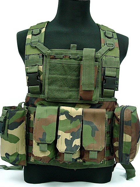 ac20108c.jpg Versatile Assault Military Plate Carrier Tactical Vest Woodland - Image 1