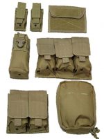 Molle Tactical Strike Plate Carrier Vest Tan (600D) - Image 3