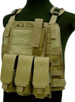 US Marine Assault Molle Plate Carrier Vest Desert - Tan 