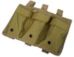Molle Triple Magazine Open type Pouch - Tan