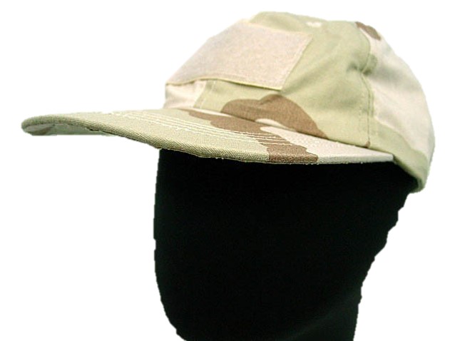 Velcro Patch Military Cap -Desert