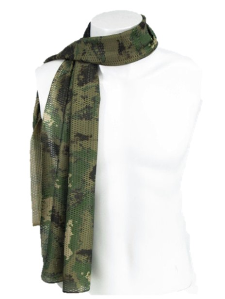 Face Veil Mesh Netting Scarf Mask- Digital Woodland