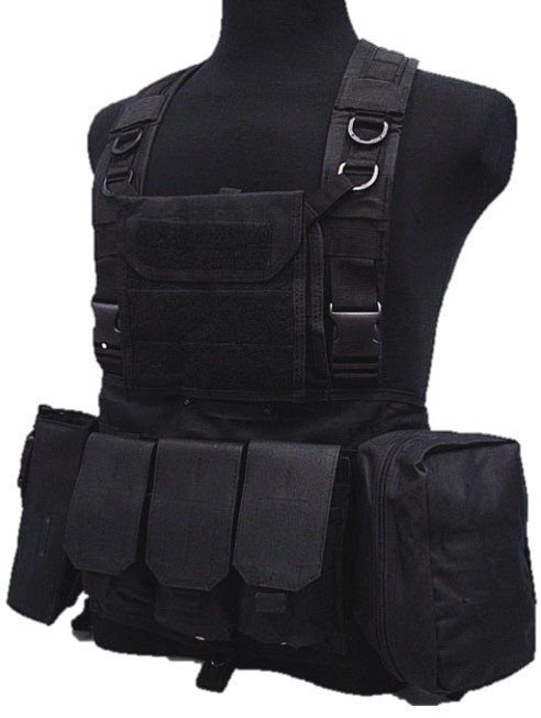 Versatile Assault Military Plate Carrier Tactical Vest Black (60