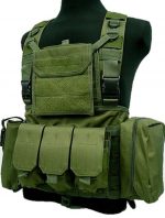 Versatile Military Plate Carrier Tactical Vest OD (600D)