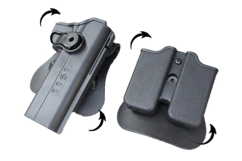 IMI style Holster for 1911 GBB ( BK )