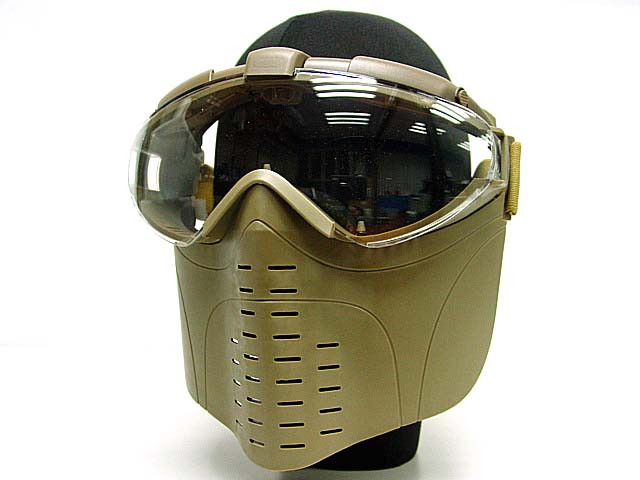 Full face mask with ventilation (TAN)