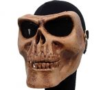 Skull Skeleton Full Face Protector Mask Brown