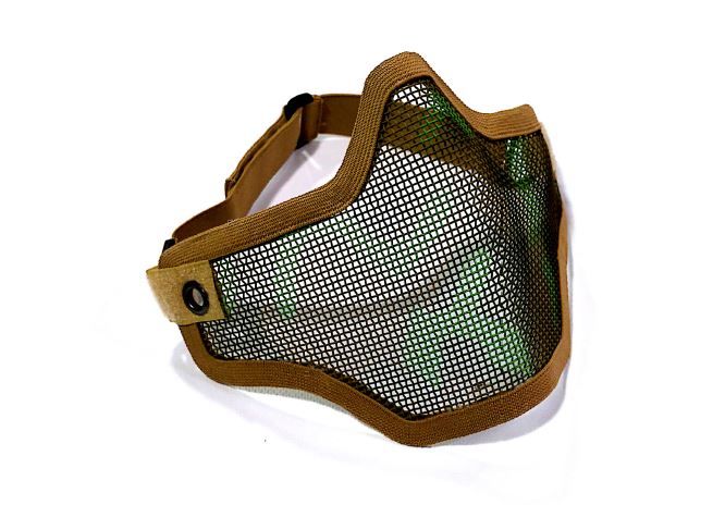 Steel Half Face Mask - Camo (Coyote)