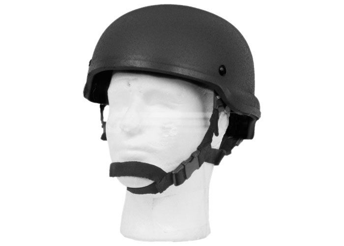MICH 2002 Helmet Replica, Fiber Glass - Black
