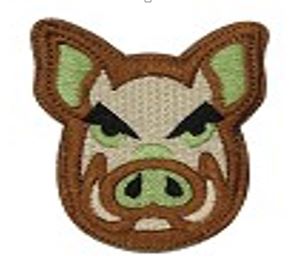  Pig Head Moral Patch b