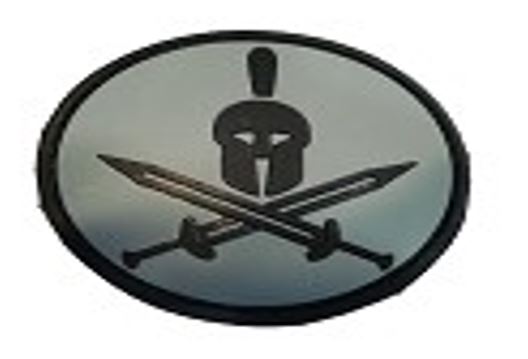 Spartan flag Moral patch