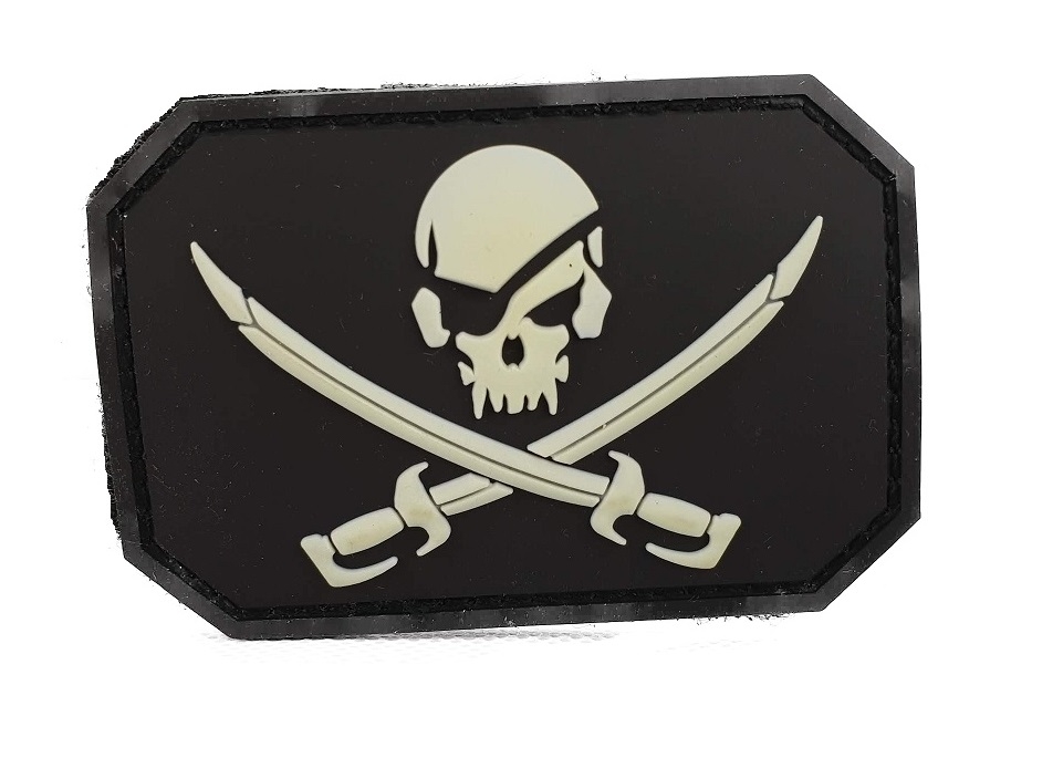 Pirate Skull 2 PVC - BK