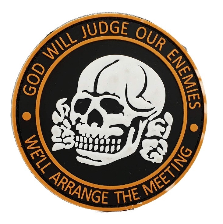 God Will Judge Our Enemies Skull PVC 