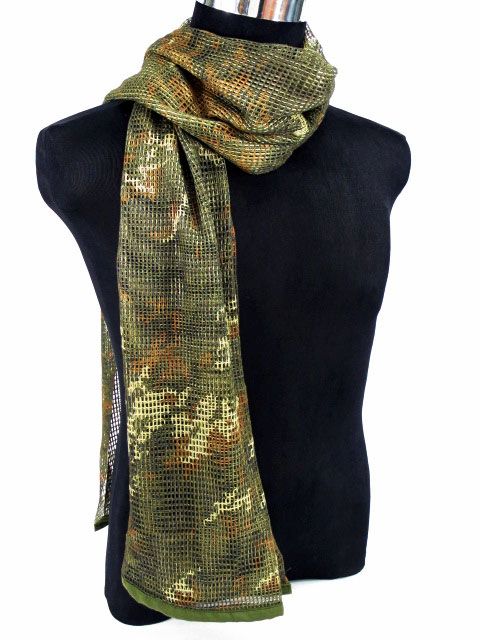 Face Veil Mesh Netting Scarf Mask- Vegetato Woodland