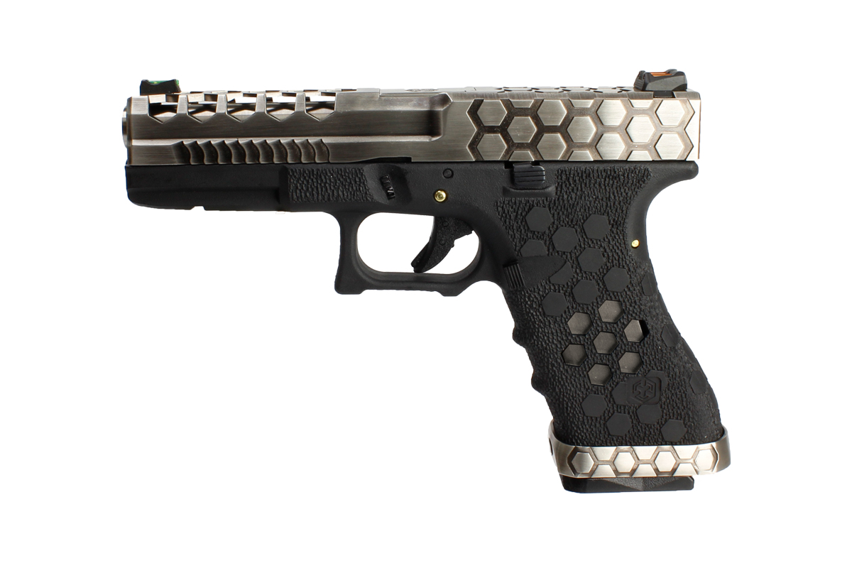G17 HEX-CUT - Black/Silver Slide