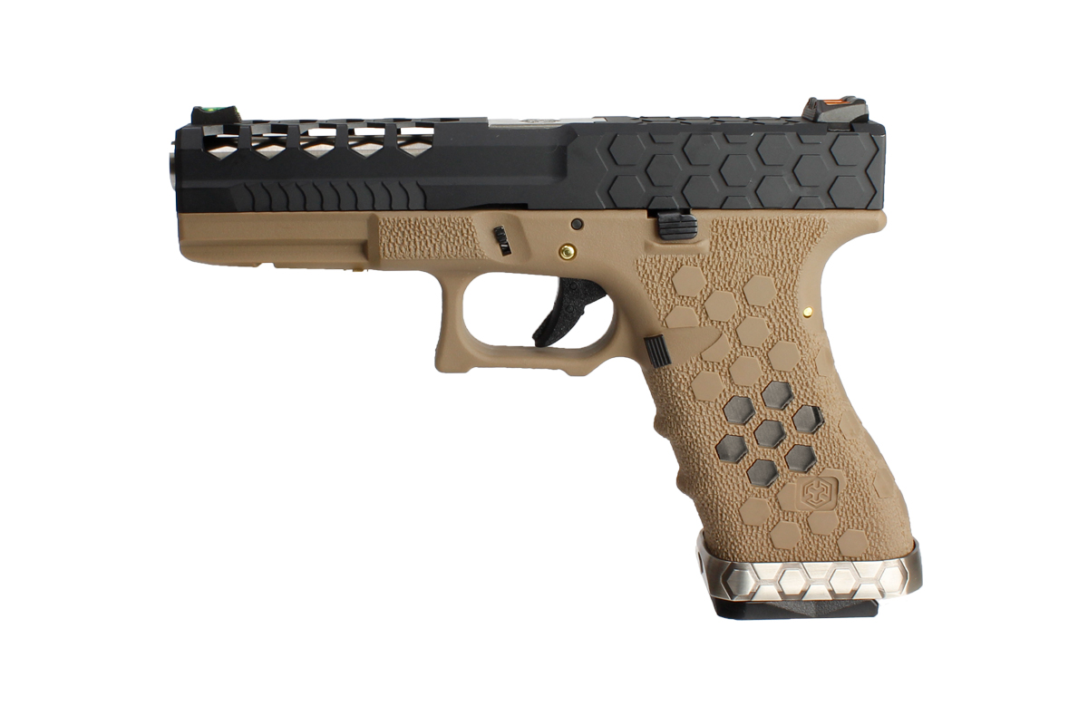 G17 HEX-CUT - Tan/Black Slide