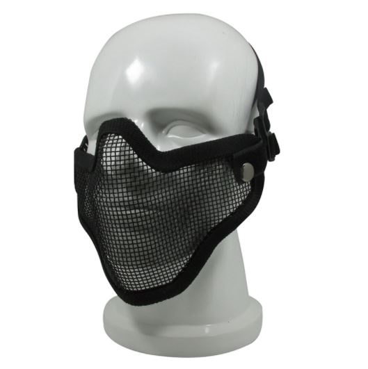Strike Steel Mech Half Face Mask - BK