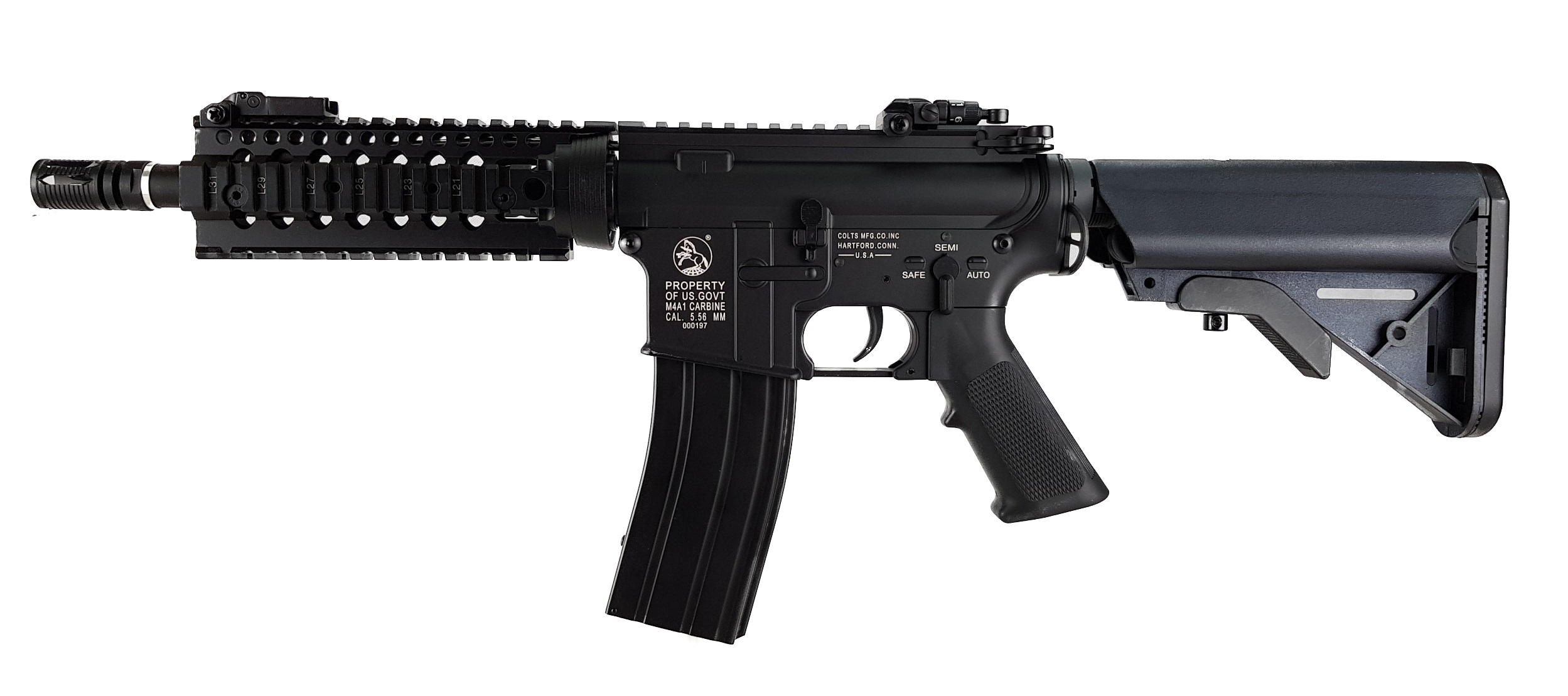 M4 DD OMEGA 7" - Quick Change Spring System +ETU, FULL METAL