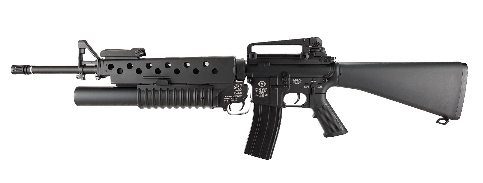 M16A4 w/M203 (SCARFACE) - Quick Change Spring System +ETU, FULL METAL