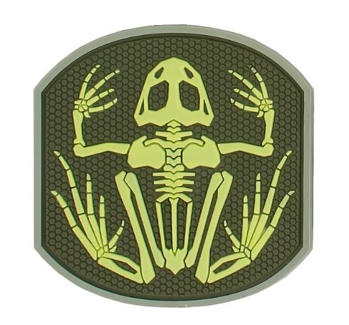 Frog Skeleton PVC Patch-3