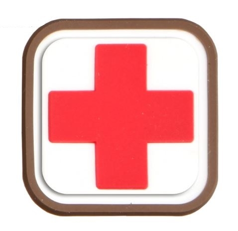 Medic Square 1inch PVC Patchs-3