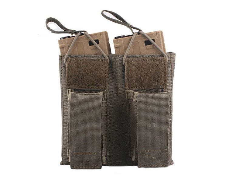  5.56 & Pistol Double Open Top Magazine Pouch - FG