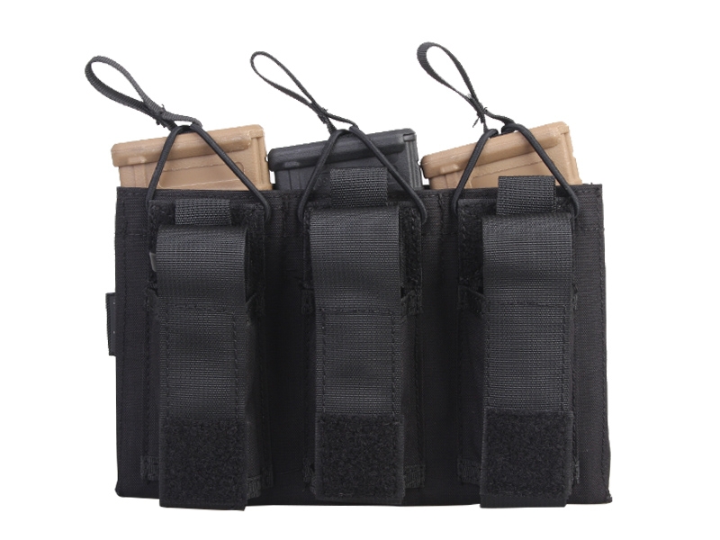 5.56 & Pistol Triple Open Top Magazine - BK