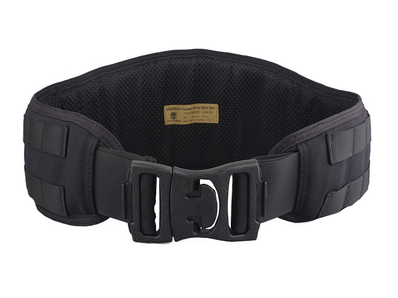 Padded Molle Waist Battle Belt - BK