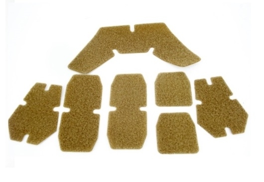 CP Style Helmet Hook and Loop Adhesive Strips - DE