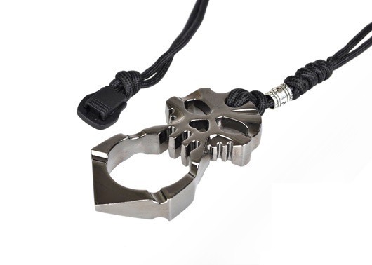 TWO-SIDED SKULLS EDC Metal version - BK