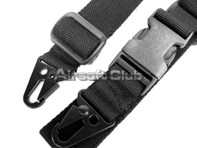 Nylon Lanyard 3 Point CQB QD AEG Sling Black