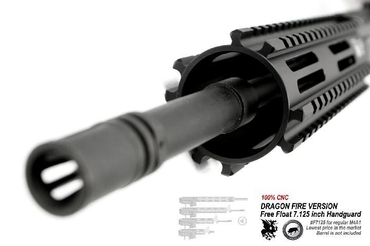 Dragon Fire 100% CNC HandGuard Rail 7.125inch