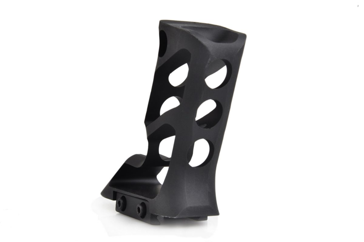 CNC Picatinny System Long Angled Grip - BK - Image 3