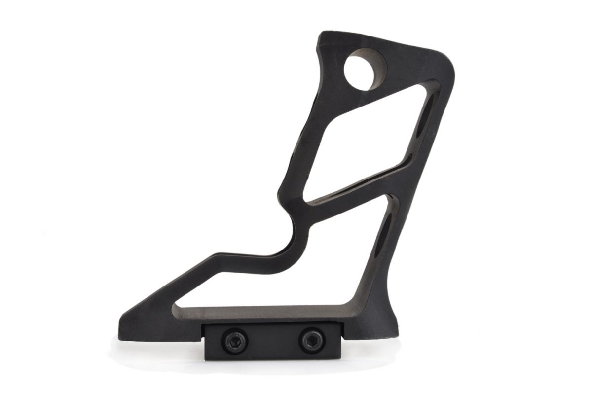 CNC Picatinny System Long Angled Grip - BK																																																																																																																																																																																																												 - Image 4