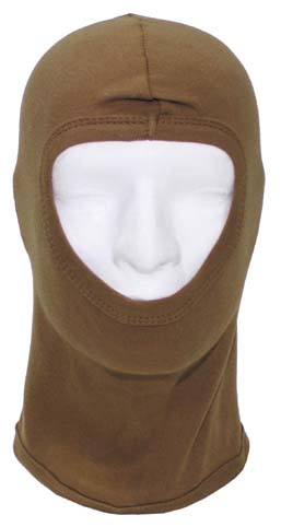 Balaclava, 1 hole, cotton, Coyote 