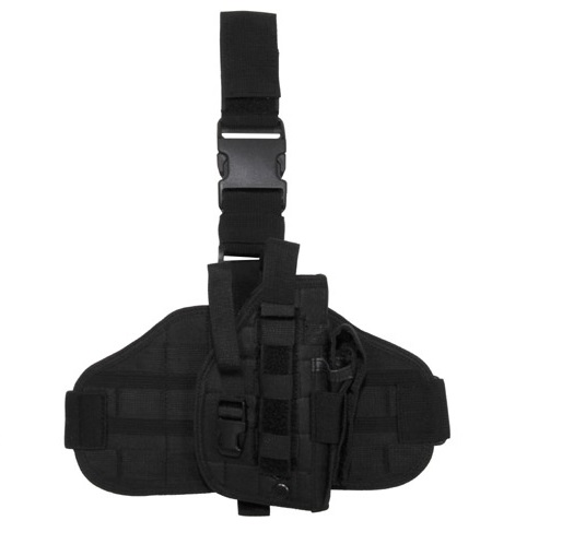Tactical Holster, Molle, Leg and Belt fixing, Black