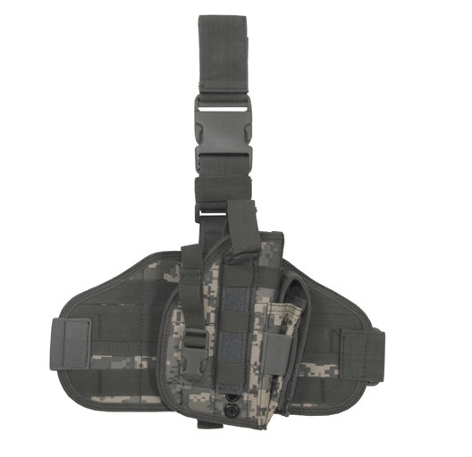 Tactical Holster, Molle, Leg and Belt fixing. ACU