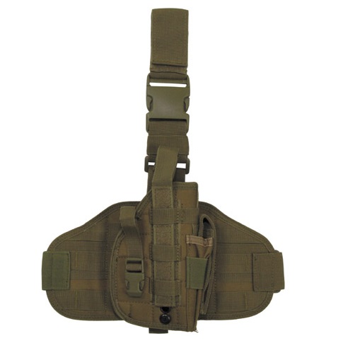 Tactical Holster, Molle, Leg and Belt fixing, Coyote